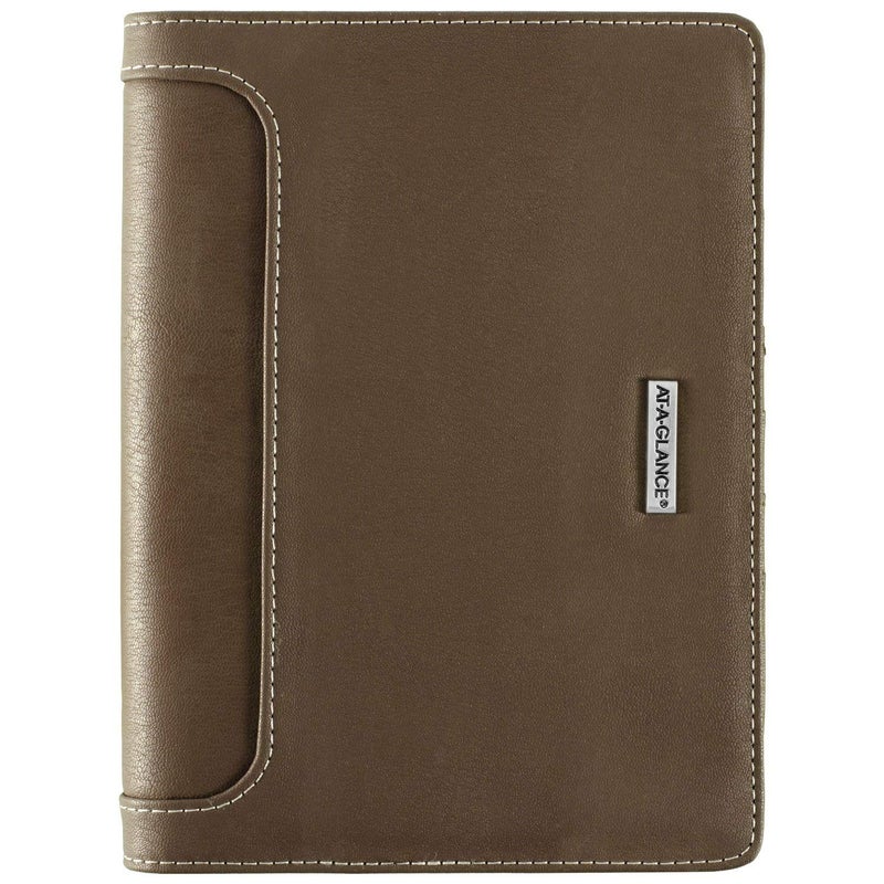 at-A-Glance Day Runner Harrison Phone and Address Book, Directory, 5-1/2" x 8-1/2", Size 4, Brown (1124-0286) - Image 1